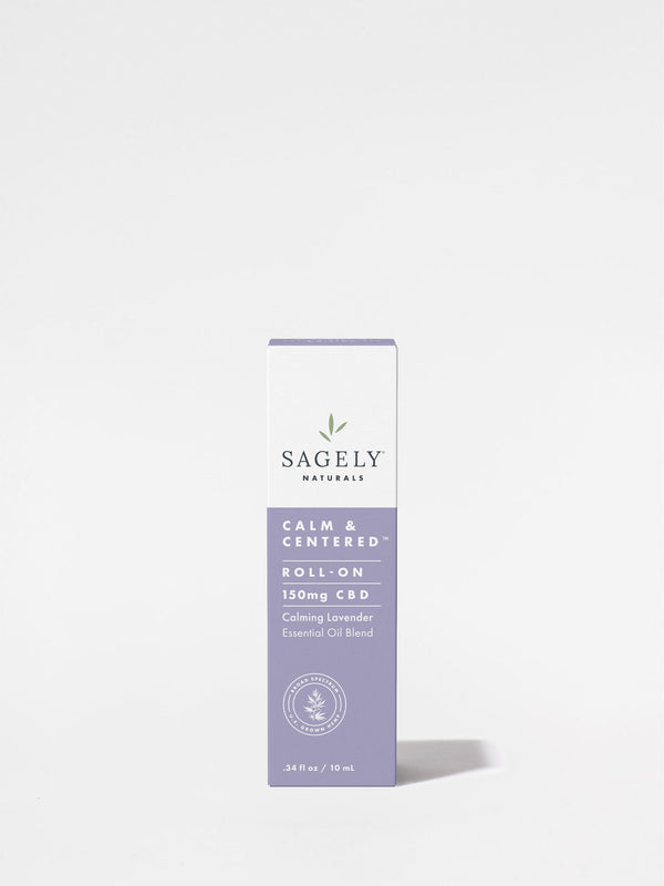 Sagely Calm + Centered Roll On box