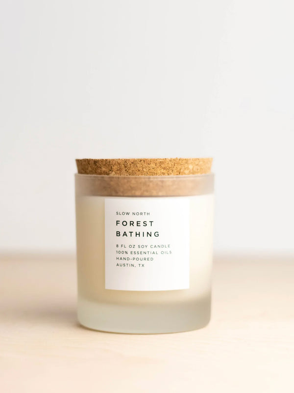 Forest Bathing Frosted Candle